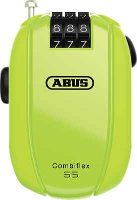 ABUS Combiflex StopOver 65cm Cable Lock (Neon)