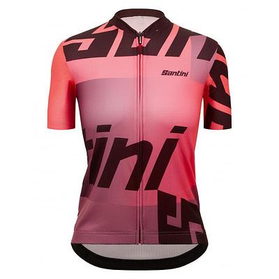 Santini Karma Logo Women's Cycling Jersey (Granatina)