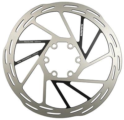 SRAM eTap AXS Paceline 6 Bolt Disc Brake Rotor (Black/Silver)