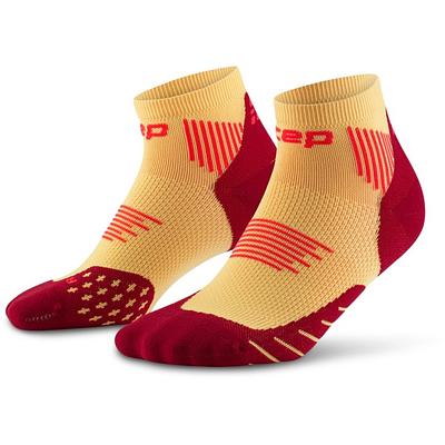 CEP Compression Core Run Low Cut 5.0 Women's Compression Socks (Mariagold/Burgundy)