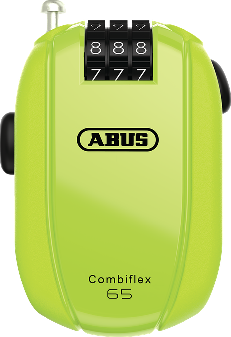 ABUS Combiflex StopOver 65cm Cable Lock (Neon)