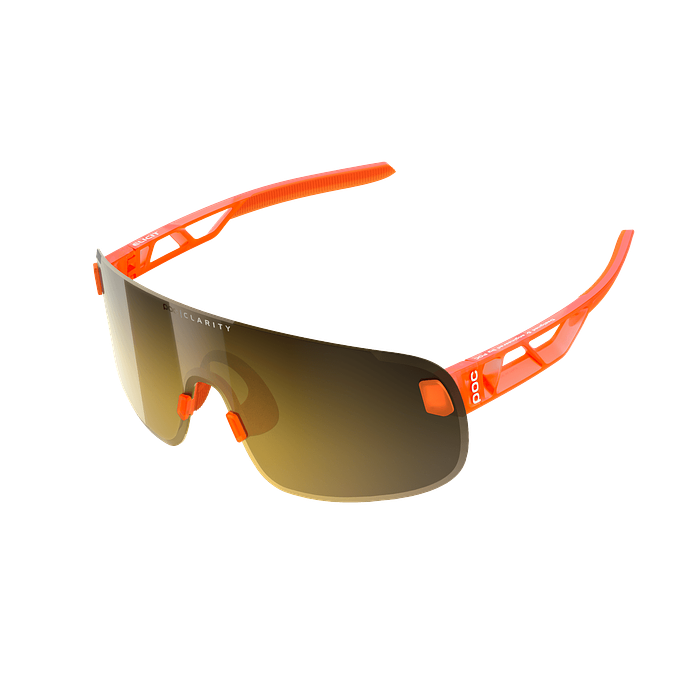 POC Elicit Sport Sunglasses (Fluorescent Orange Translucent)