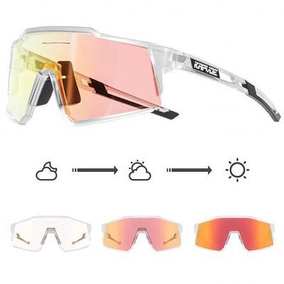Kapvoe KE9022 Sport Sunglasses (Red/Clear)