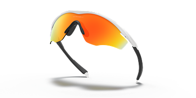 Oakley M2 Frame XL Sport Sunglasses (Fire Iridium/Polished White)