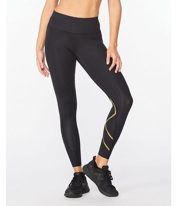 2XU WA5367B MCS X Train Mid Rise Women'sTights (Black/Gold)