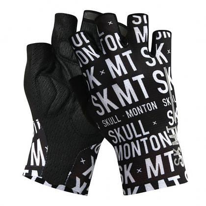 Monton SKMT Unisex Cycling Gloves (Black/White)