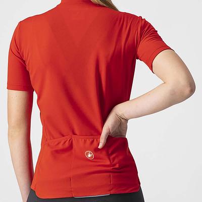Castelli Anima 3 Women's Cycling Jersey (Red/Black)