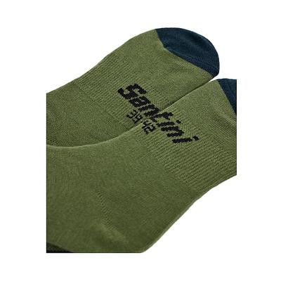 Santini Riga Unisex Cycling Socks (Military Green)