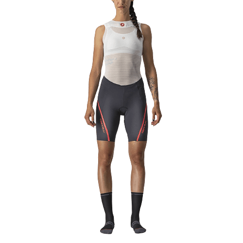 Castelli Velocissima 3 Women's Cycling Shorts (Dark Gray/Brilliant Pink)
