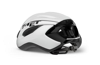MET Strale Road Cycling Helmet (White Black)
