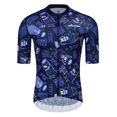 Monton Lifestyle Oye Men's Cycling Jersey (Navy Blue)