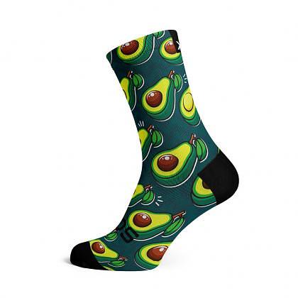 Sox Footwear Avacado Crew Unisex Running Socks (Print)