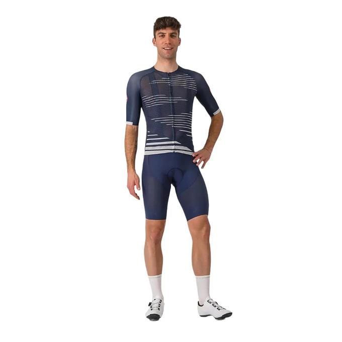 Castelli Climber's 4.0 Men's Cycling Jersey (Belgian Blue/Silver Gray)
