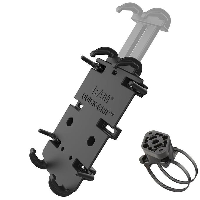 RAM Quick-Grip XL Phone Mount with RAM EZ-On/Off Bicycle Base