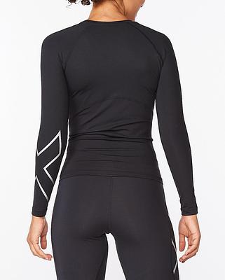 2XU WA6401A Core Long Sleeve Women's Compression Top (Black/Silver)