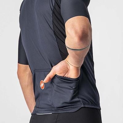 Castelli Bagarre Mens Cycling Jersey (Light Black/Black)