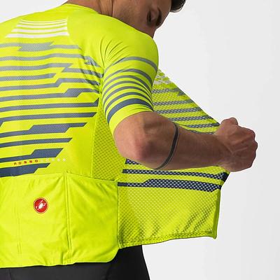 Castelli Climbers 3.0 Mens Cycling Jersey (Electric Lime/Blue)