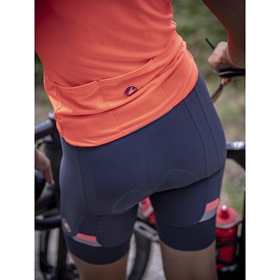 Castelli Prima Women's Cycling Bibshorts (Dark Steel Blue/Brilliant Pink)