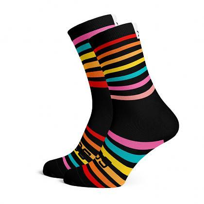 Sox Footwear Rainbow Casual Crew Unisex Multi Sport Socks (Print)