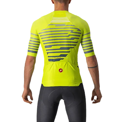 Castelli Climbers 3.0 Mens Cycling Jersey (Electric Lime/Blue)