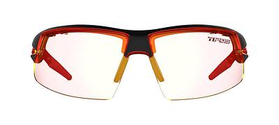 Tifosi Crit Sport Sunglasses (Black/Red Clarion Red Fototec)
