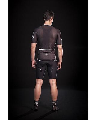 MB Wear UltraLight Smile Mens Cycling Jersey (Black)