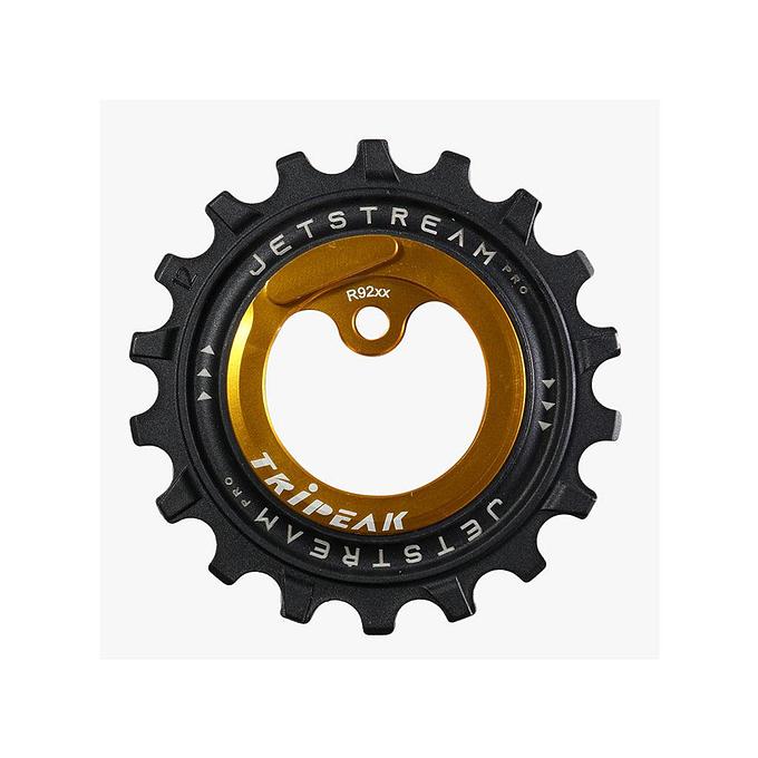 Tripeak Oversize Pulley Kit 12/18T, Ceramic Bearing Shimano Dura Ace 91, 11-Spd (Gold)