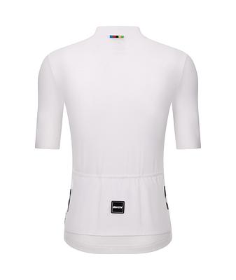 Santini UCI World Champion Mondo Unisex Cycling Jersey (White)