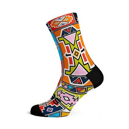 Sox Footwear Ndebele Heritage Crew Unisex Multi Sport Socks (Print)