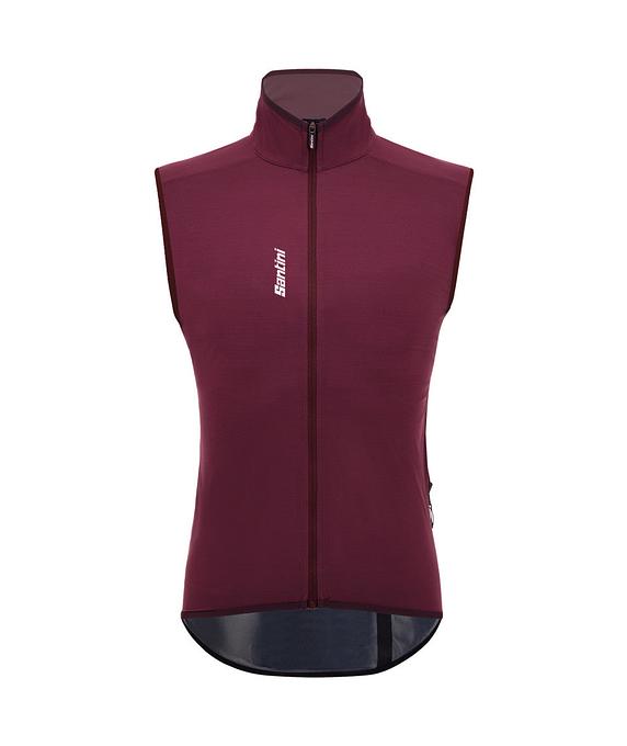 Santini Magic Unisex Cycling Rain Vest (Burgundy)