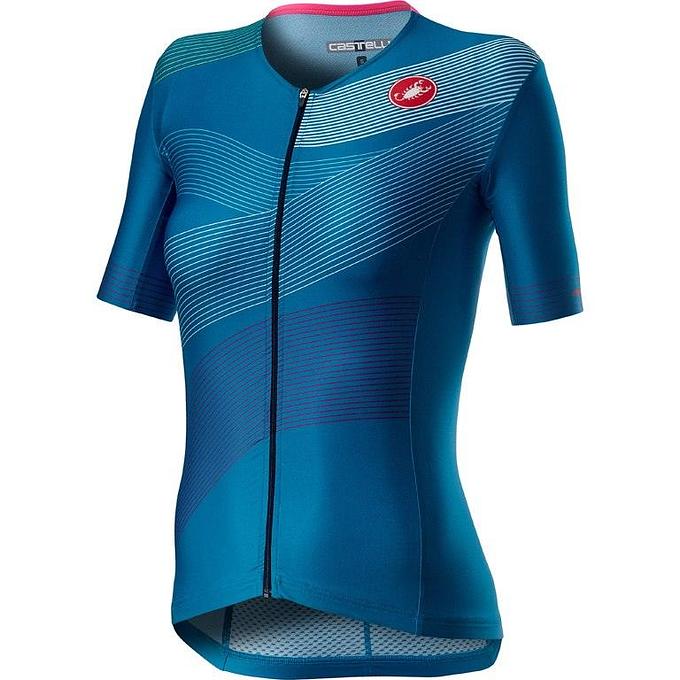 Castelli Free Speed 2 Women's Triathlon Top (Multicolour Marine Blue)