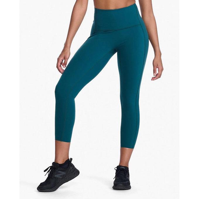 2XU WA6908B Form Stash Hi-Rise Compression 7/8 Women's Tights (Deep Jade)