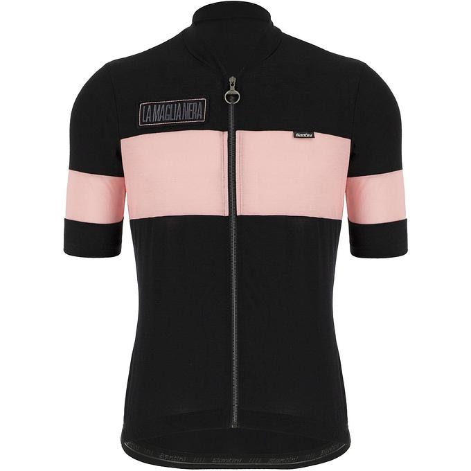 Santini Gazza Women's Cycling Jersey (Black/Pink)