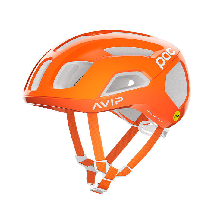 POC Ventral Air Road Cycling Helmet (Fluorescent Orange AVIP)