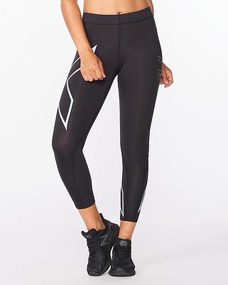 2XU WA4174B Core 7/8 Women's Compression Tights (Black/White)