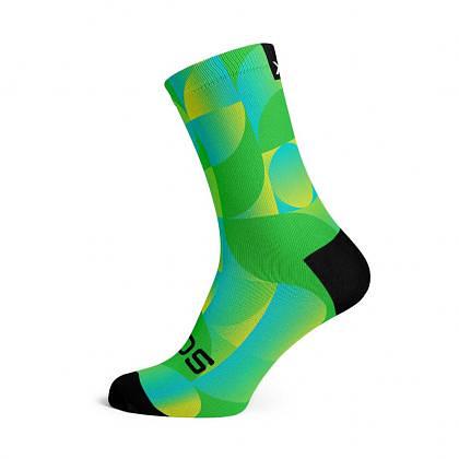 Sox Footwear Solid Green Casual Crew Unisex Multi Sport Socks (Print)