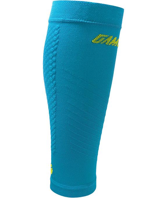 Gambitt Distance Compression Unisex Calf Sleeves (Electric Blue/Green)