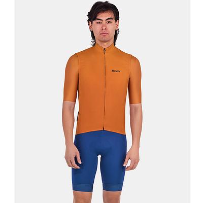 Santini Ready To Ride Unisex Wind Cycling Vest (Rust)