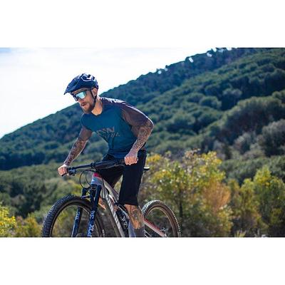 Northwave MTB Edge Mens Cycling Jersey (Blue/Black)