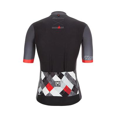Santini Vis Ironman Mens Cycling Jersey (Red)