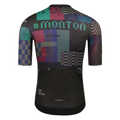 Monton Urban Plus Vaporwave Men's Cycling Jersey (Black)