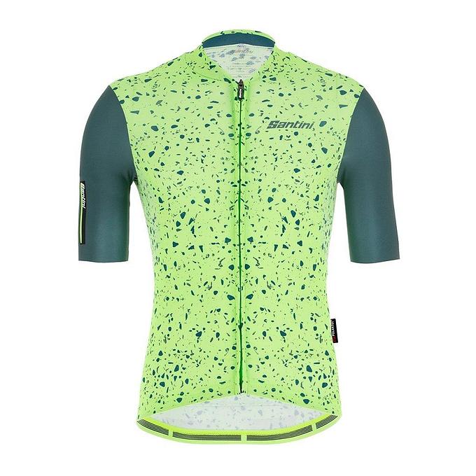 Santini Delta Pietra Mens Cycling Jersey (Military Green)