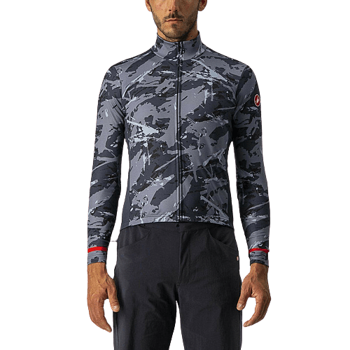 Castelli Unlimited Thermal Mens Cycling Jersey (Grey/Blue)