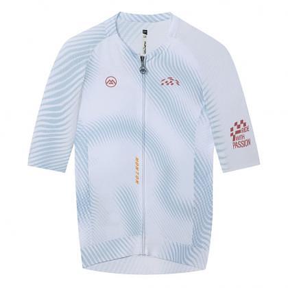 Monton Shadow Fade Men's Cycling Jersey (White)
