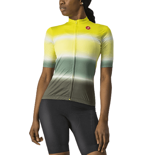 Castelli Dolce Women's Cycling Jersey (Sulphur/Military Green)