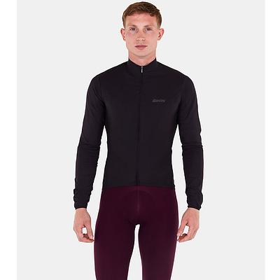 Santini Ready To Ride Wind Cycling Jacket (Black)