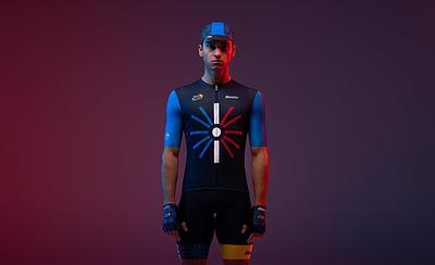 Santini Tour De France Trionfo Mens Cycling Jersey (Print)
