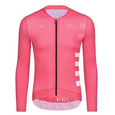 Monton Tuesday Long Sleeve Men's Cycling Jersey (Pink)