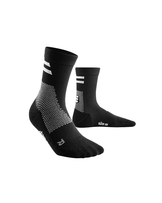 CEP Compression Training Mid Cut Men's Compression Socks (Black)