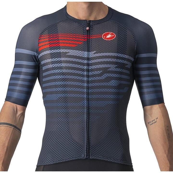 Castelli Climbers 3.0 Mens Cycling Jersey (Savile Blue/Red)